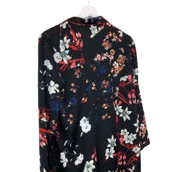 Zara Floral Soft Button Down Kimono - Picture 7 of 9